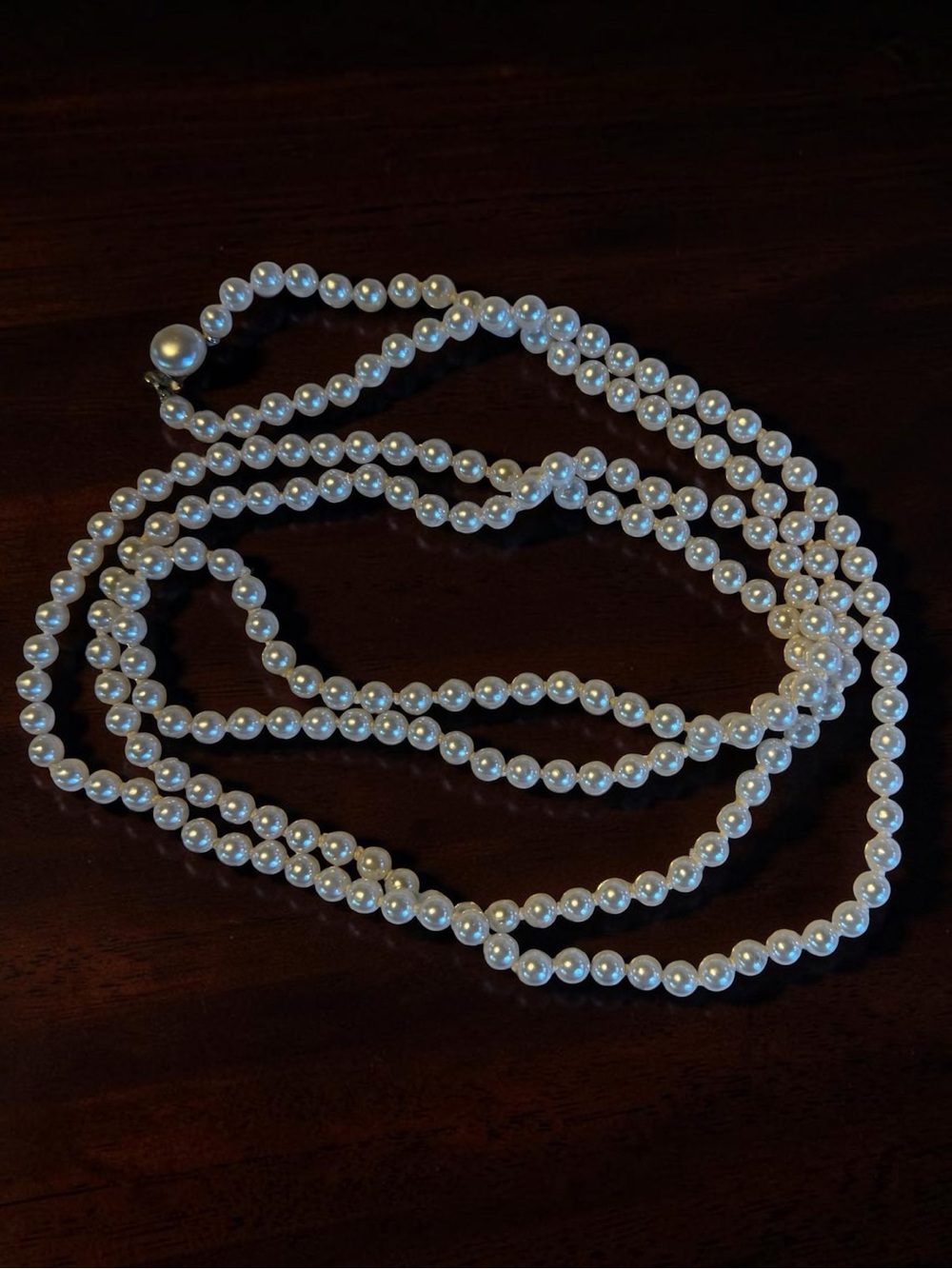 Classic White Pearl Strand Necklace - Elegant Womens Jewelry